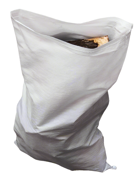 White Woven Polypropylene Sacks 60 cm x 100 cm (23" x 39" Inches)