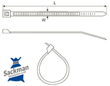 Nylon Cable Ties 2.5mm x 100mm